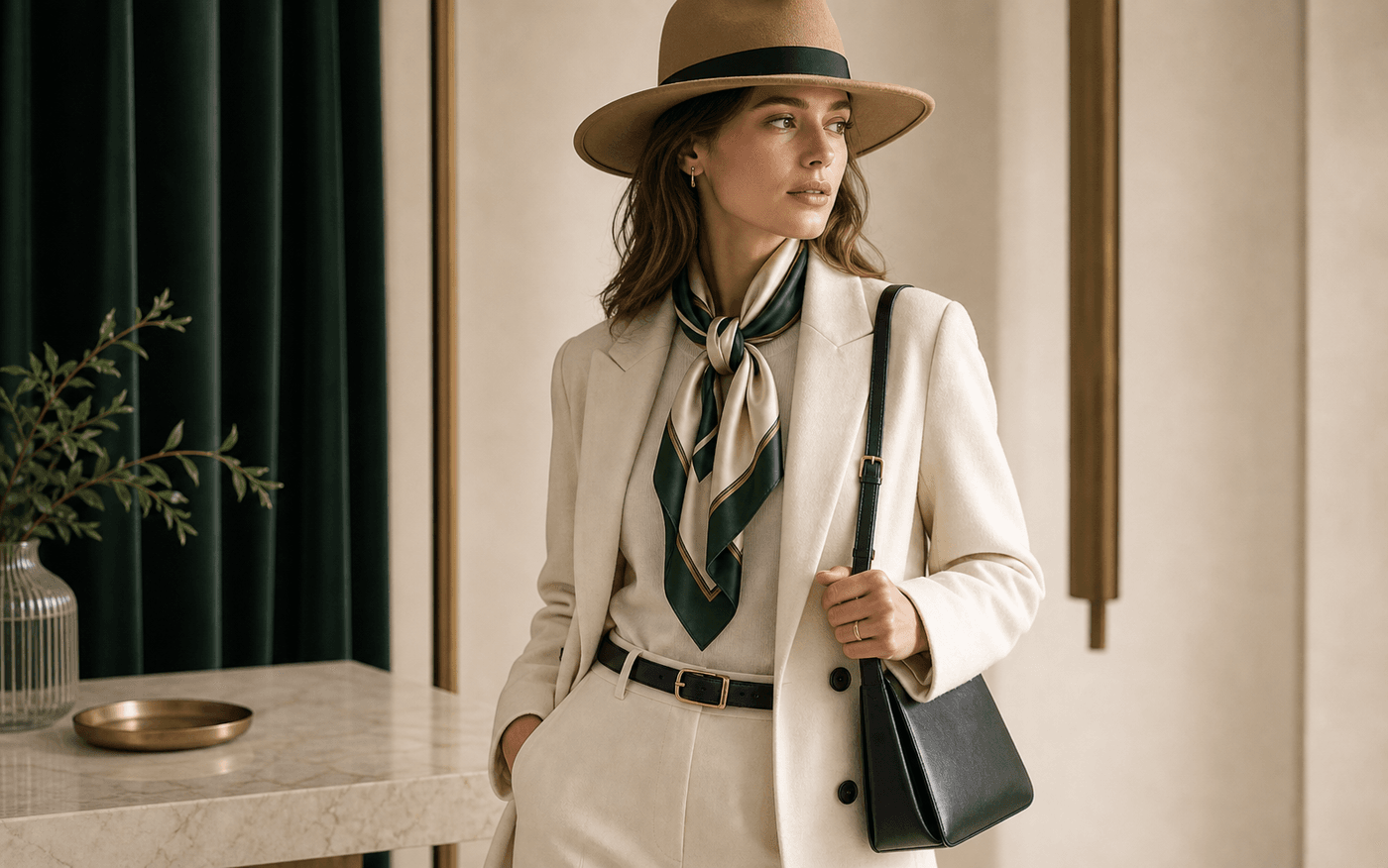 Hats & Accessories editorial scene