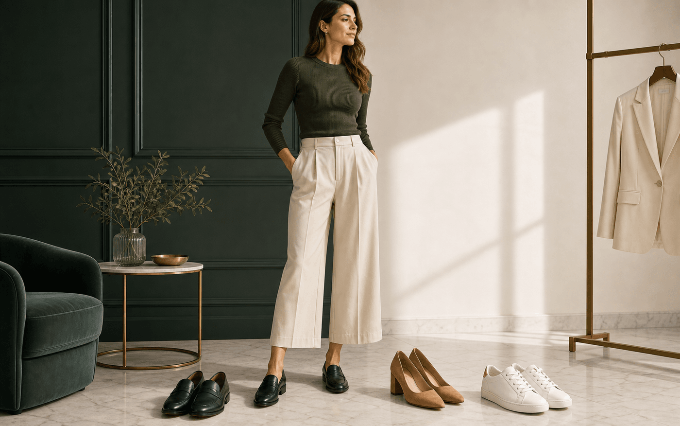 Shoes & Balance editorial scene